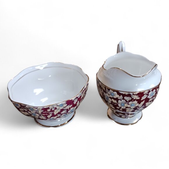 Royal Albert Crown China Royal Brocade Sugar Bowl Creamer Replacement Pieces - Picture 3 of 15